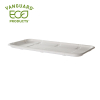 Vanguard™ Renewable & Compostable Sugarcane Meat & Produce Trays, 11.02 x 6.02 x 0.56in, 10S