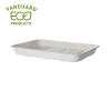 Vanguard™ Renewable & Compostable Sugarcane Meat & Produce Trays, 9.5 x 7.17 x 1.13in, 4D